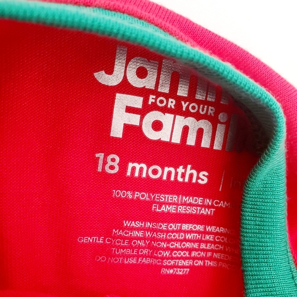 New Merry Christmas cotton zip up footed P… - Picture 4 of 4